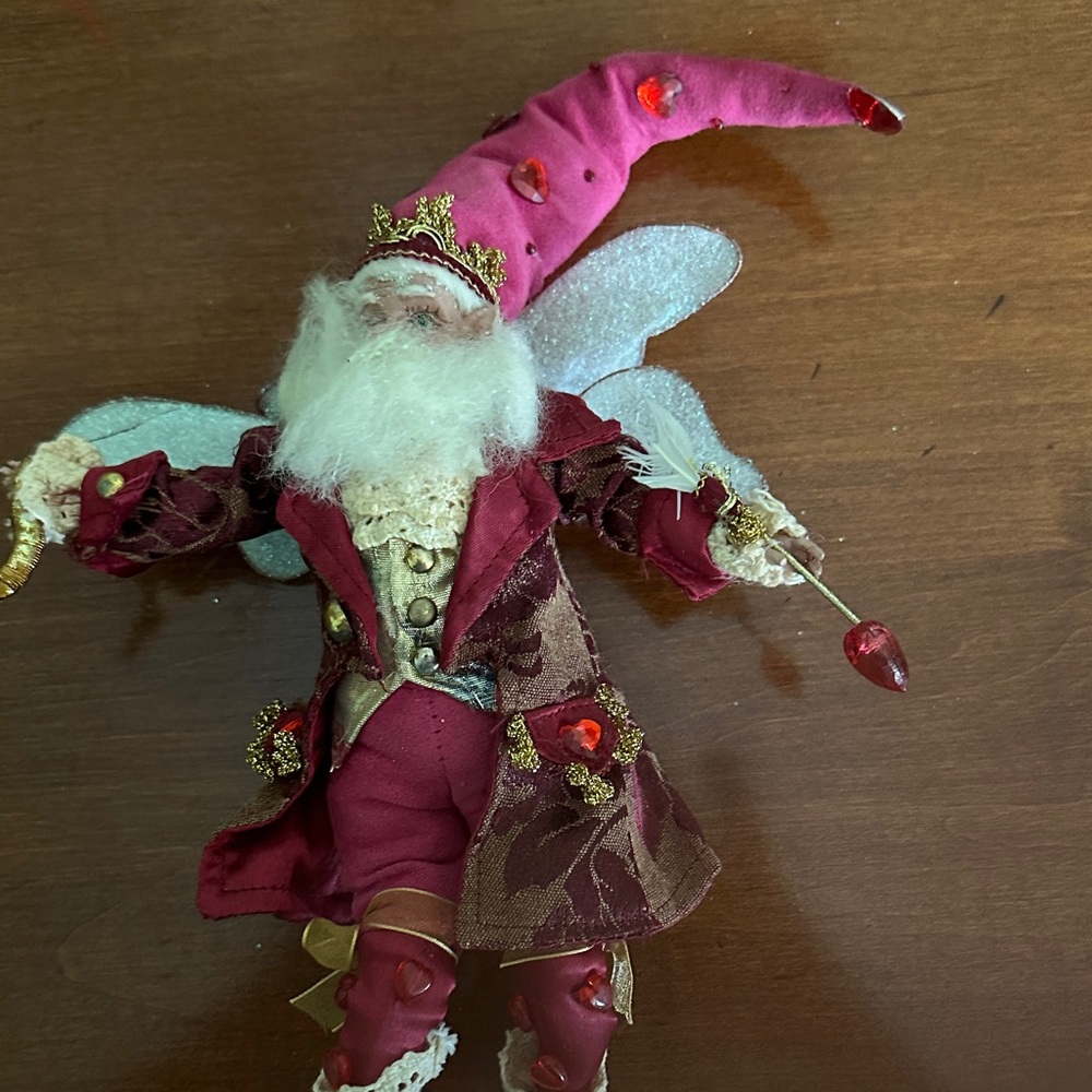 Mark Roberts Burgundy and Gold Jester Figurine